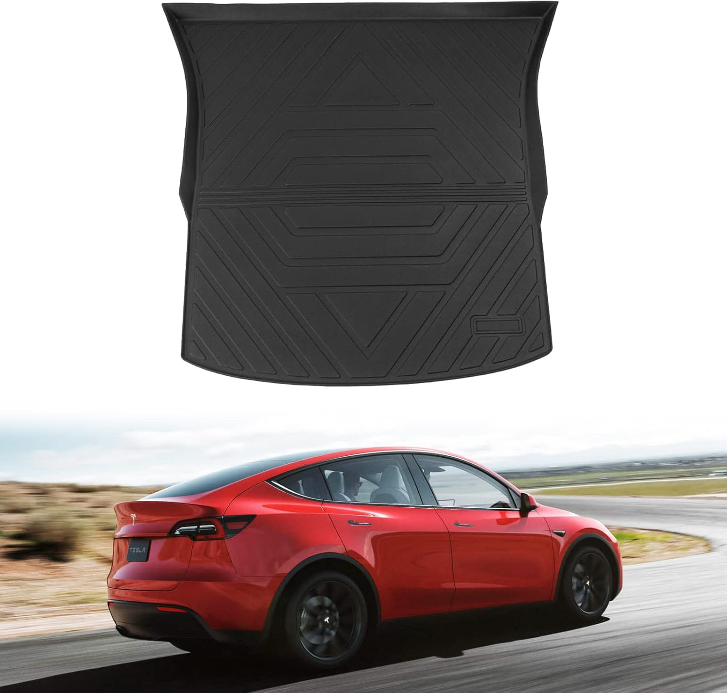 Tesla Model Y Frunk Mat Cargo Liner Floor Mat All Weather 5 Seat Accessories H324895