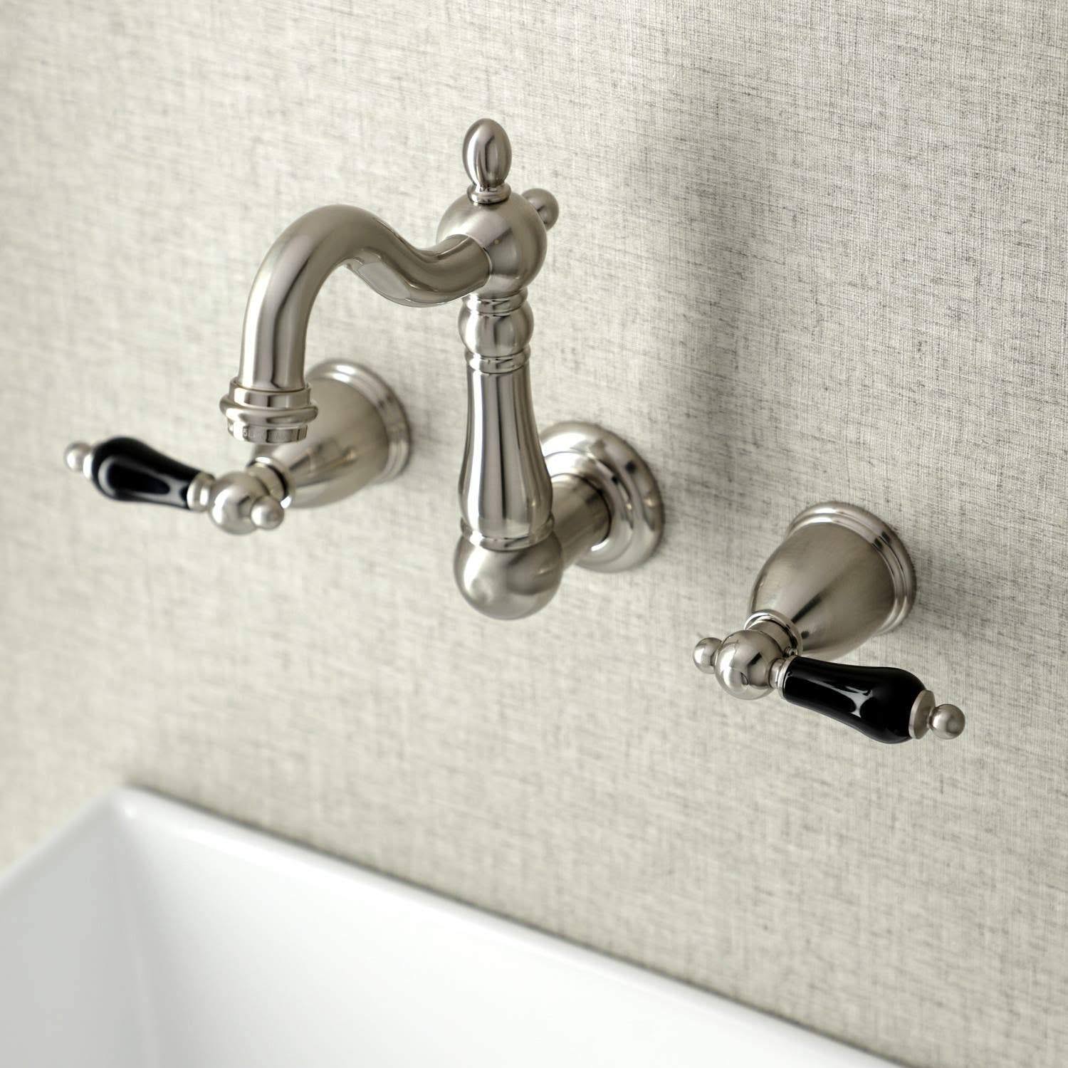 Antique Brass Wall Mount Bathroom Faucet R116560