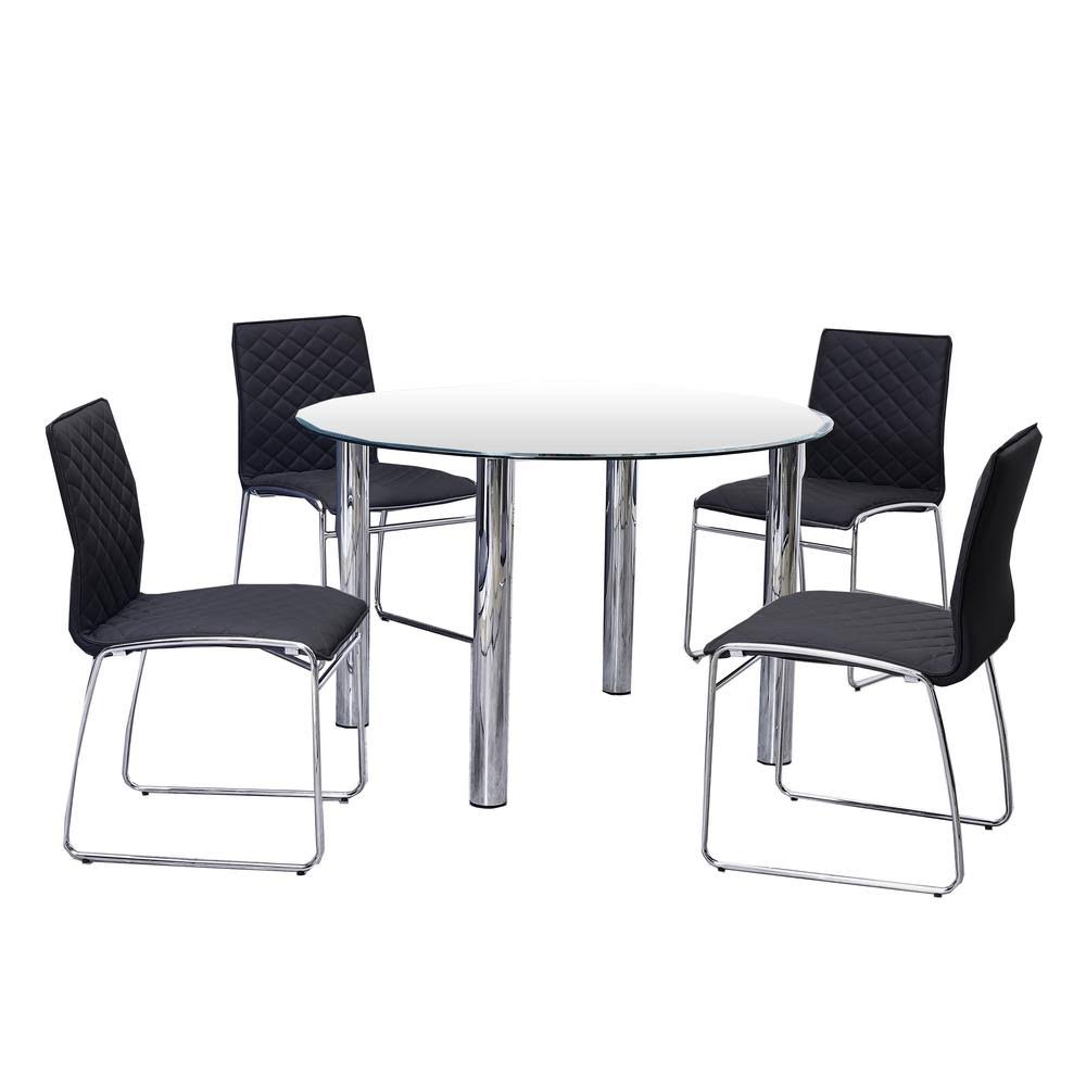 Black Round Dining Set N202184