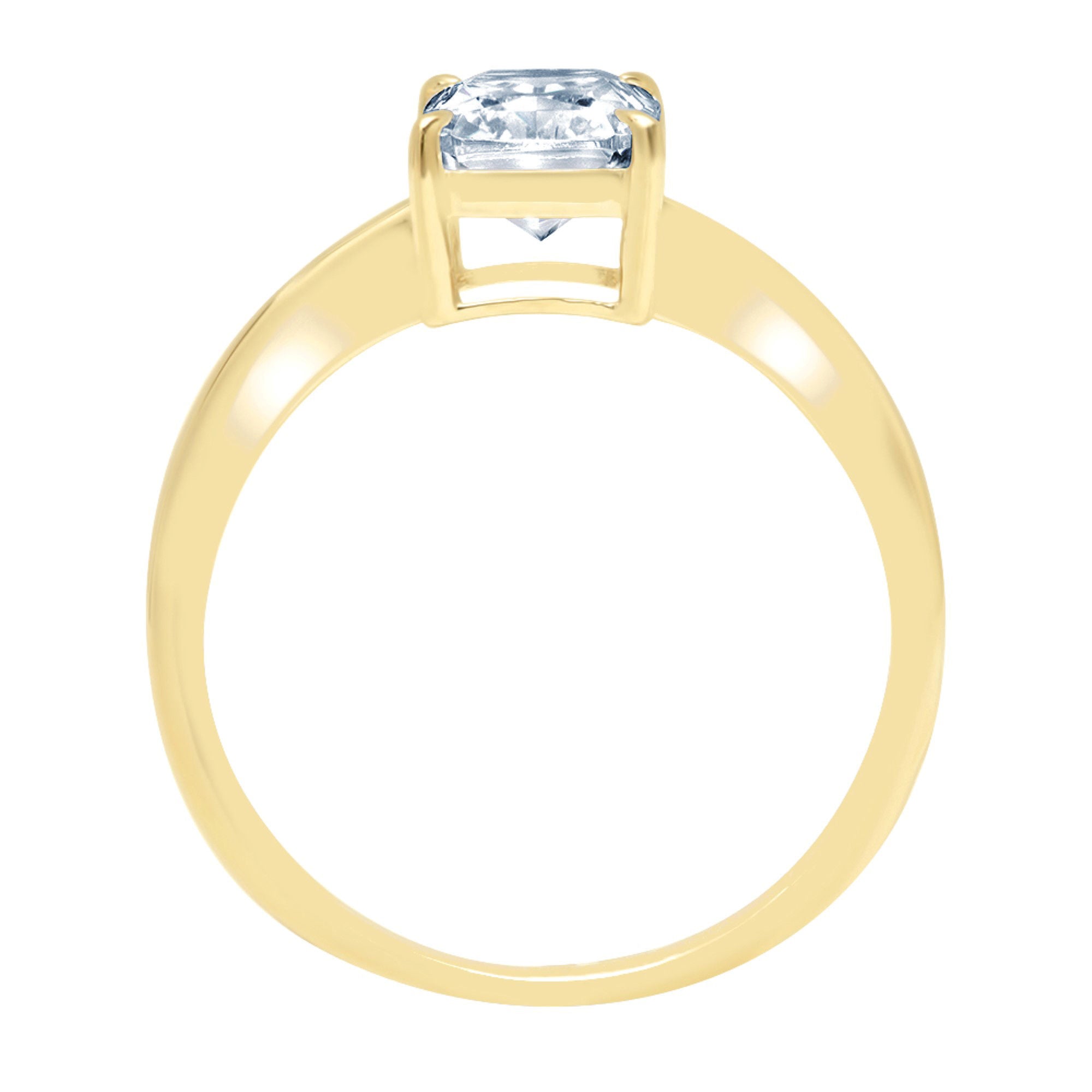 18K Yellow Gold Solitaire Ring M83256