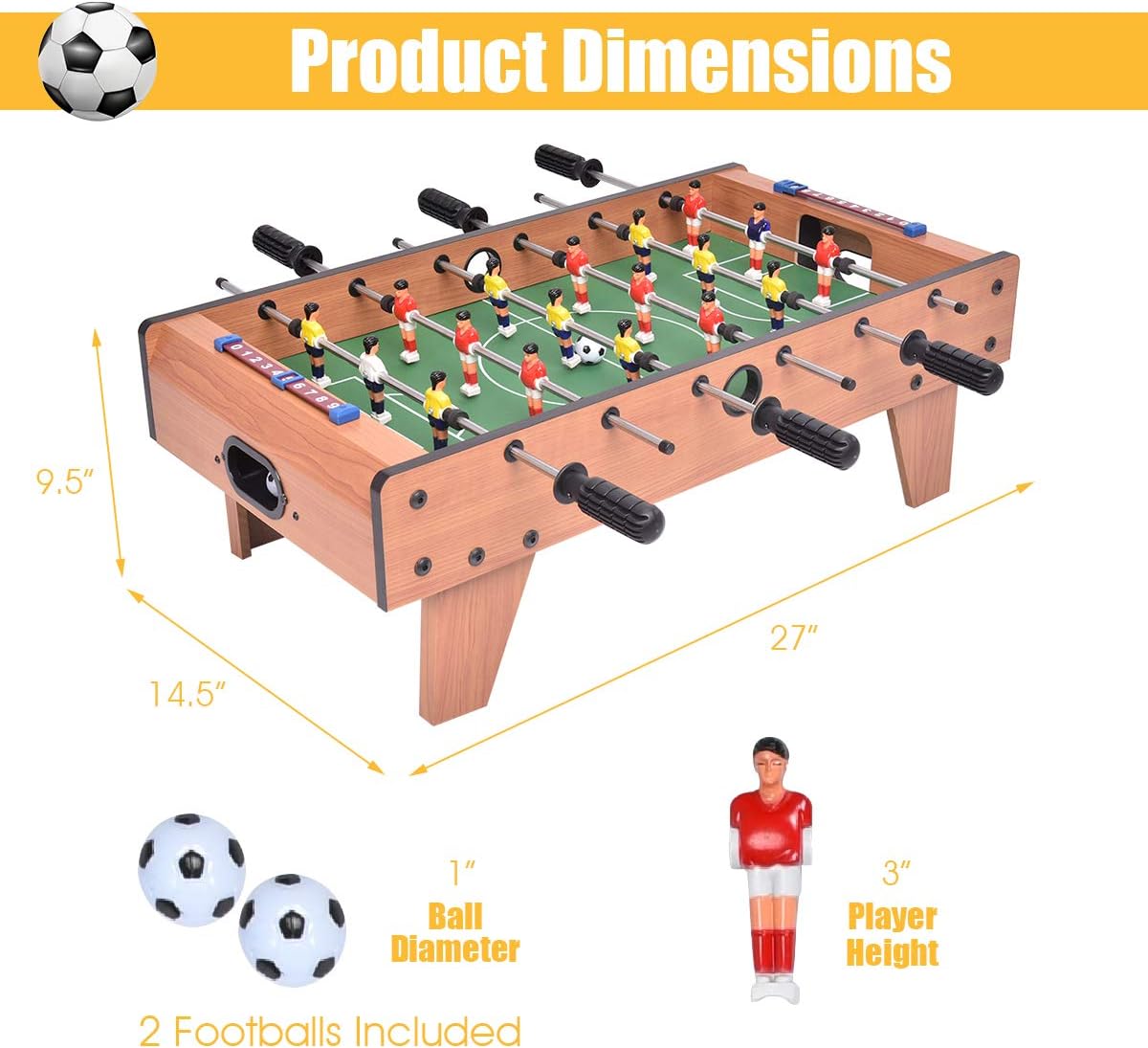27 Wooden Foosball Table G5867