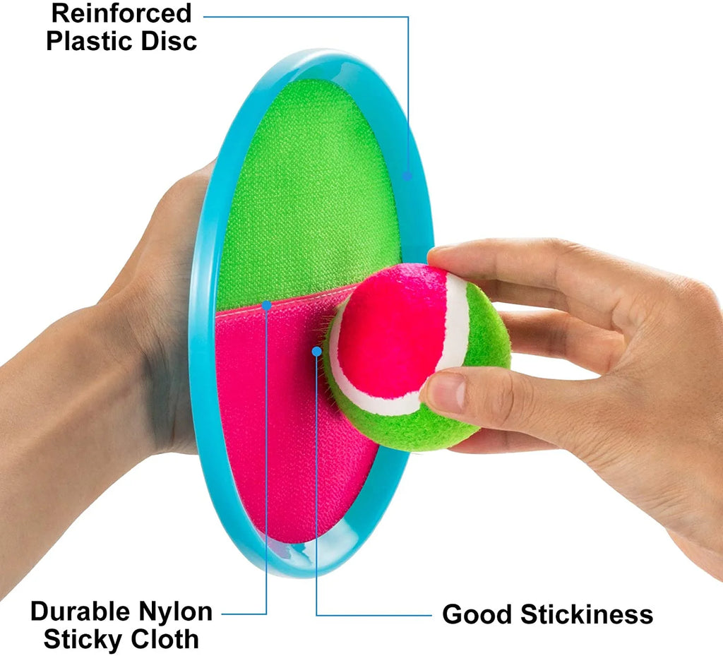 Toss Catch Ball Set with 2 Paddles 1 Catch Ball X390338