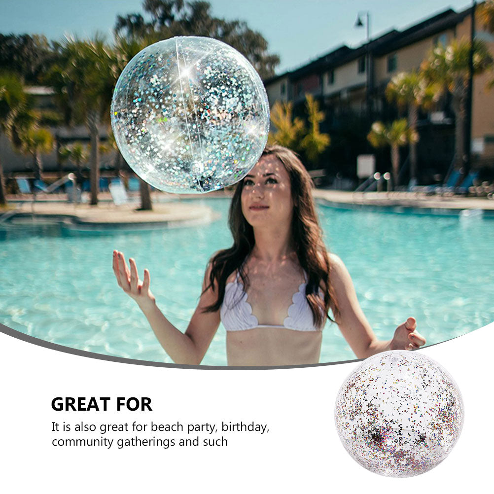 Inflatable Transparent PVC Beach Ball Q202