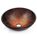 Oil Rubbed Bronze Circular Vessel Bathroom Sink K8043