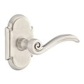 Passage Right Handed Lever with Rose in Satin Nickel Q749518