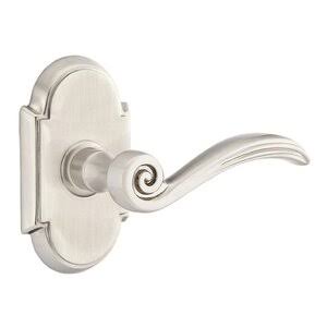 Passage Right Handed Lever with Rose in Satin Nickel Q749518