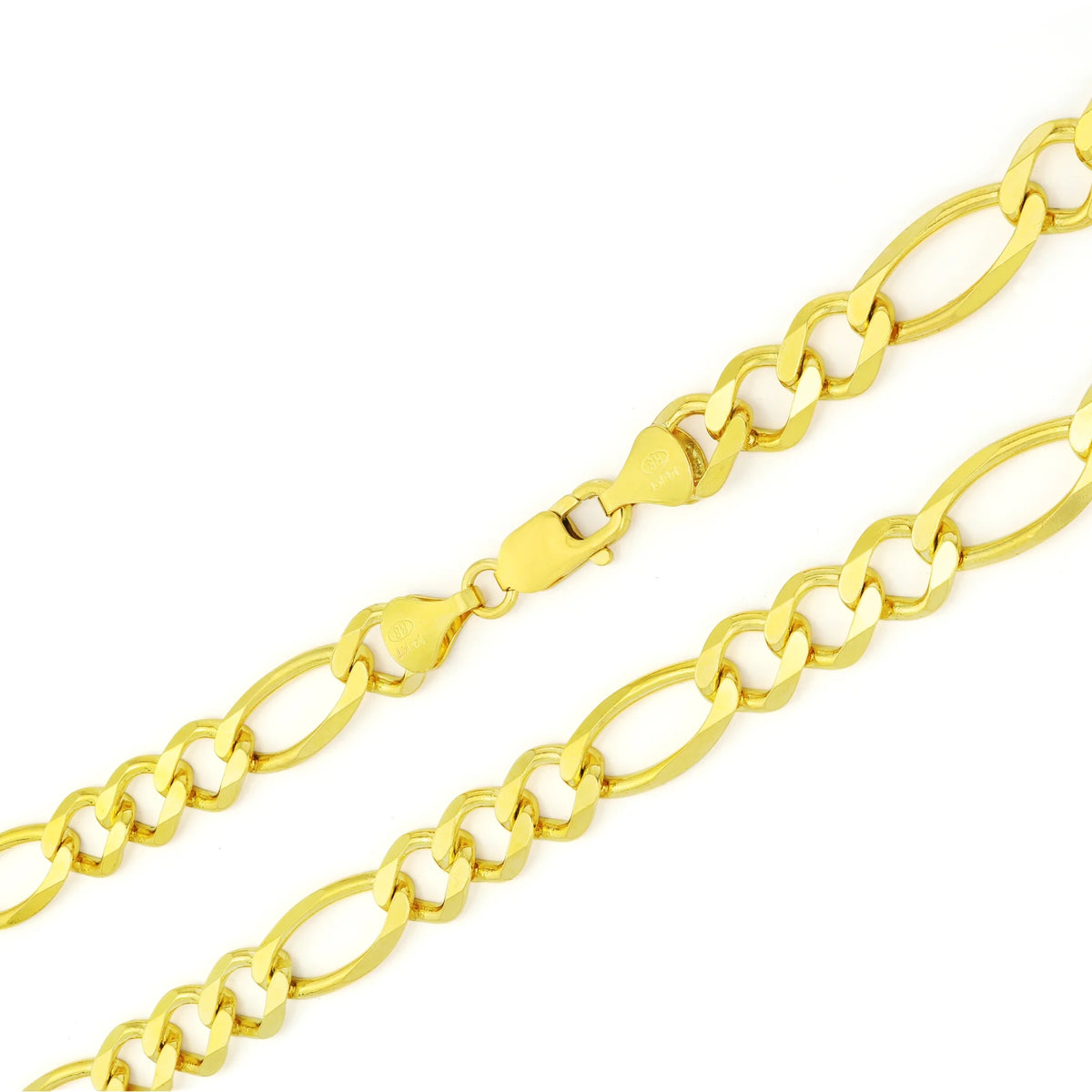 14k Yellow Gold Solid Figaro Chain Link Necklace 20" - 30" F41805