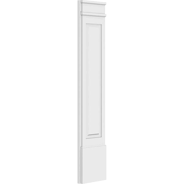 Raised Panel PVC Pilaster with Decorative Capital and Base (Pair) D241