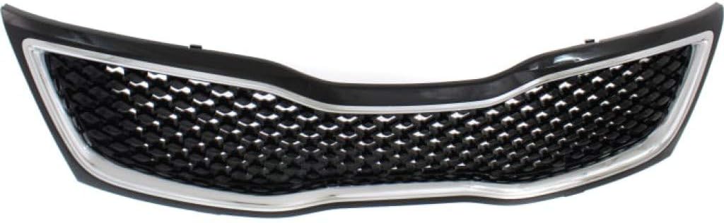 Black Grille Assembly with Chrome Molding M14519