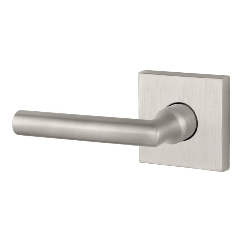 Entry Tube Lever and Square Rose Satin Nickel Finish E59203