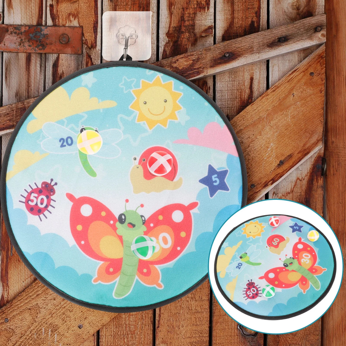 Kids Dart Board with Sticky Balls Toy C37105