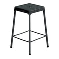 Black Steel Guest Stool Q759125