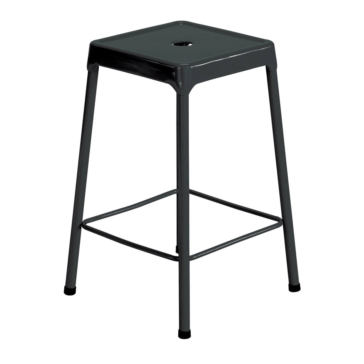 Black Steel Guest Stool Q759125