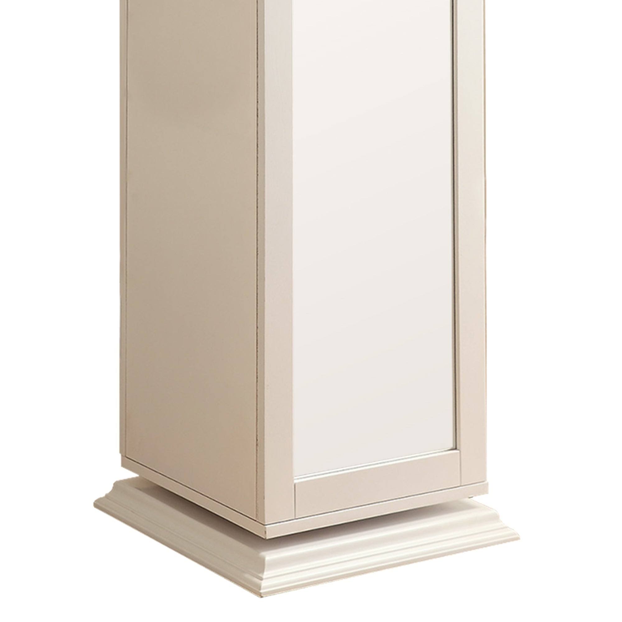 White Metal Accent Cabinet W161