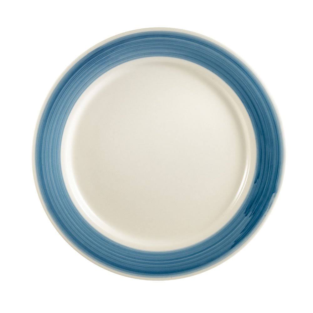 Blue Stoneware Round Plate, Box of 12 Q88385