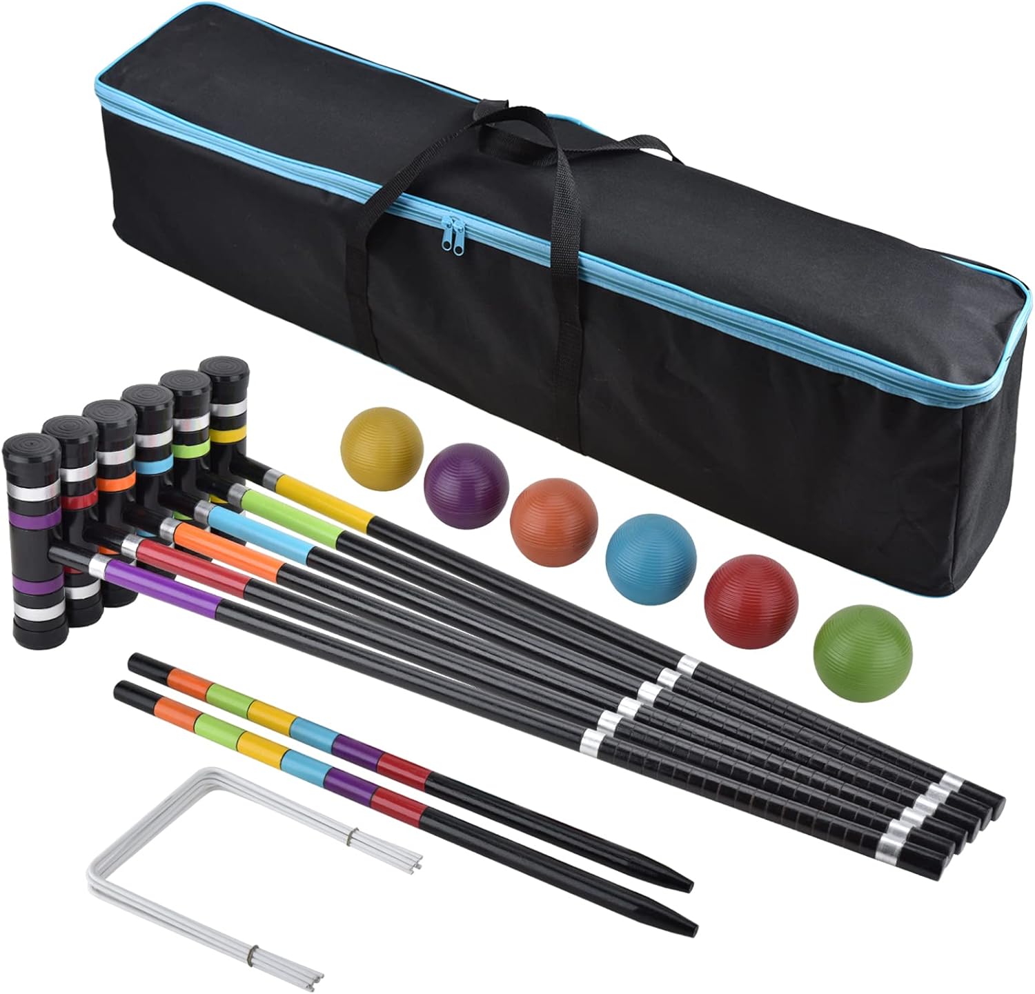 Premium Croquet Set with Carrying Bag, 35 Inch U71435