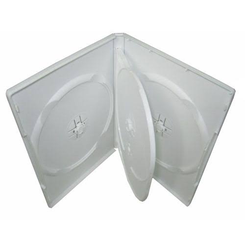 100 Standard White Quad 4 Disc DVD Cases G777357