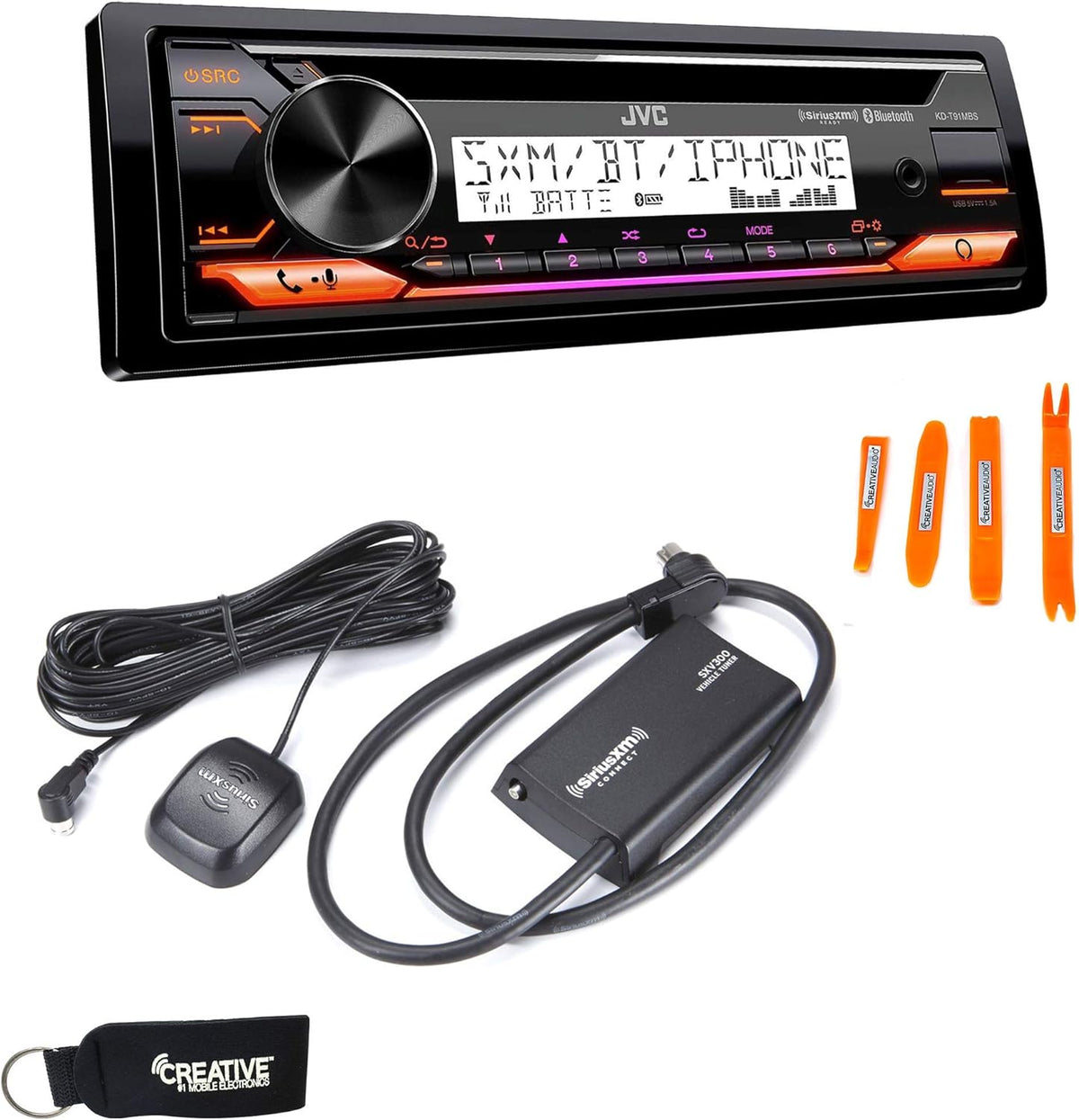 Marine Stereo with CD, BT, USB, Satellite Radio Tuner L67260