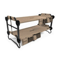 Tan Youth Double Camping Cot with Organizers J527532