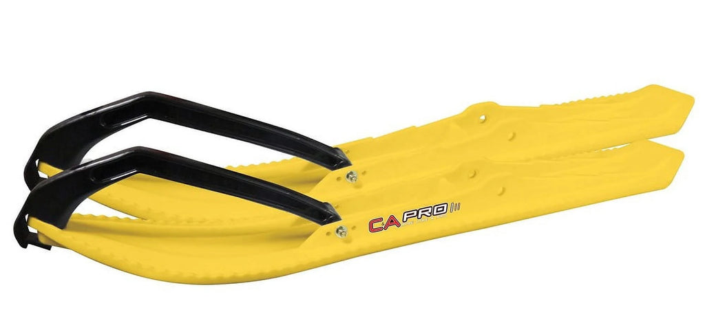 Yellow Snowmobile Skis with 9" Shaper Bars Complete Kit M3953