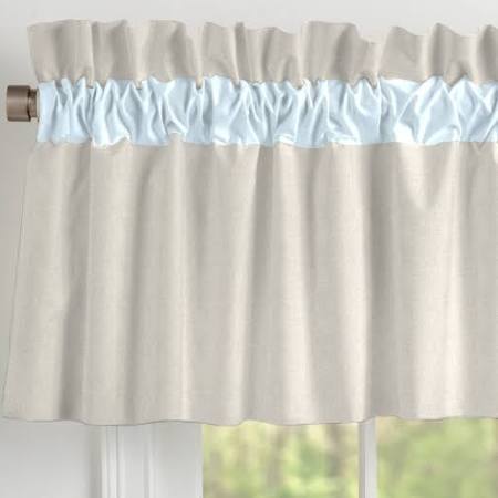Navy and Orange Woodland Window Valance Rod Pocket I749107