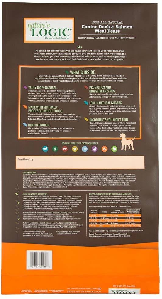 Canine Duck and Salmon Meal Feast Dry Dog Food - 25-lb S54821