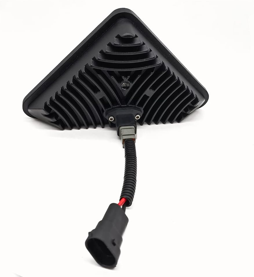 LED Headlight Assembly Kit, Triangle LED Work Light, 12V 30W Flood, Pack of 2 O113