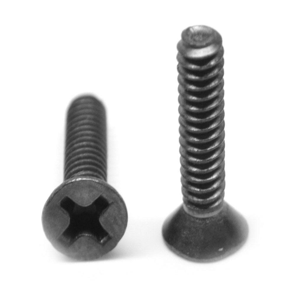 Black Zinc Plated #10-32 x 1 Fine Thread Machine Screw T680