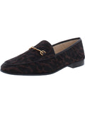 Womens Calf Hair Slip On Loafers U711995