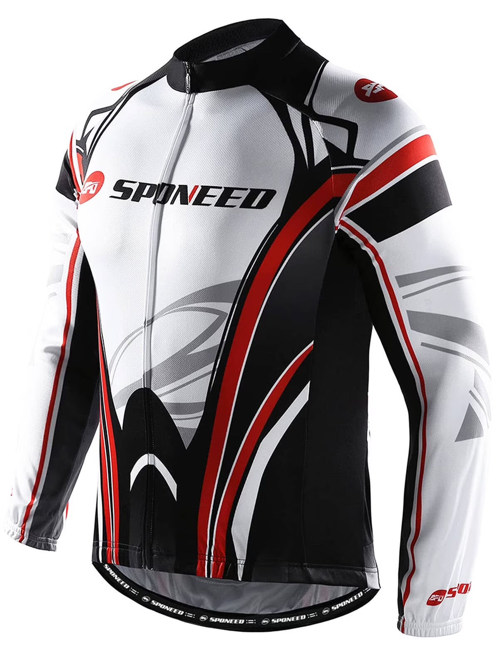 Red XL Full Zipper Cycling Jersey P913