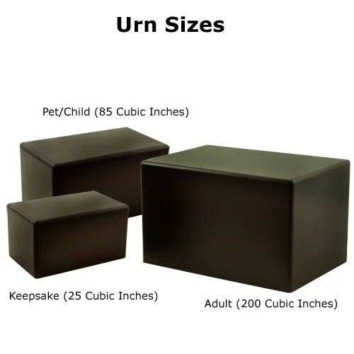Cherry Finish MDF Wood Cremation Urn G995