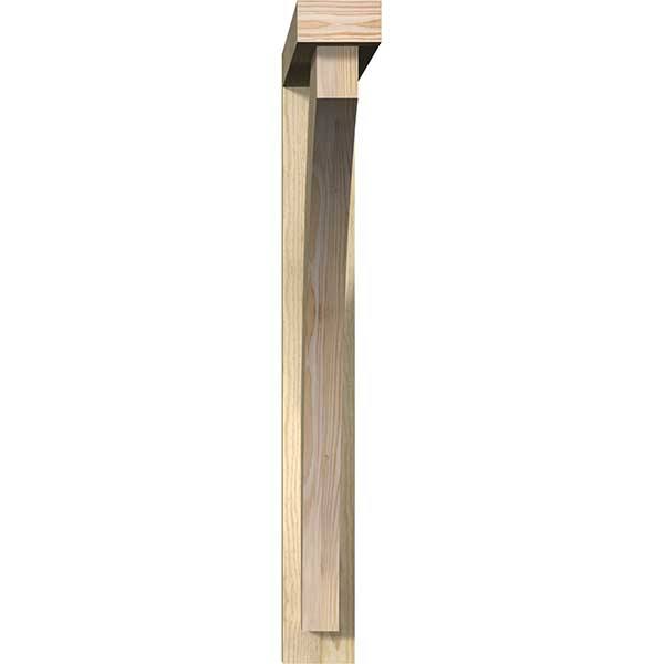 4x22W x 26x22D x 34x22H Thorton Block Rough Sawn Bracket with Offset Brace, Douglas Fir T81080