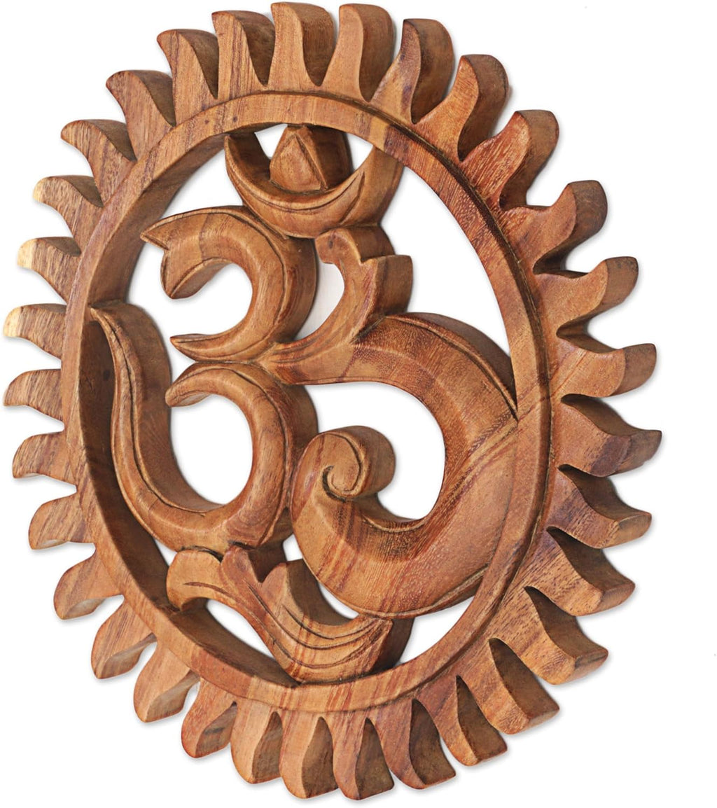 Brown Hand Crafted Suar Wood Relief Panel Pack of 2 N5539