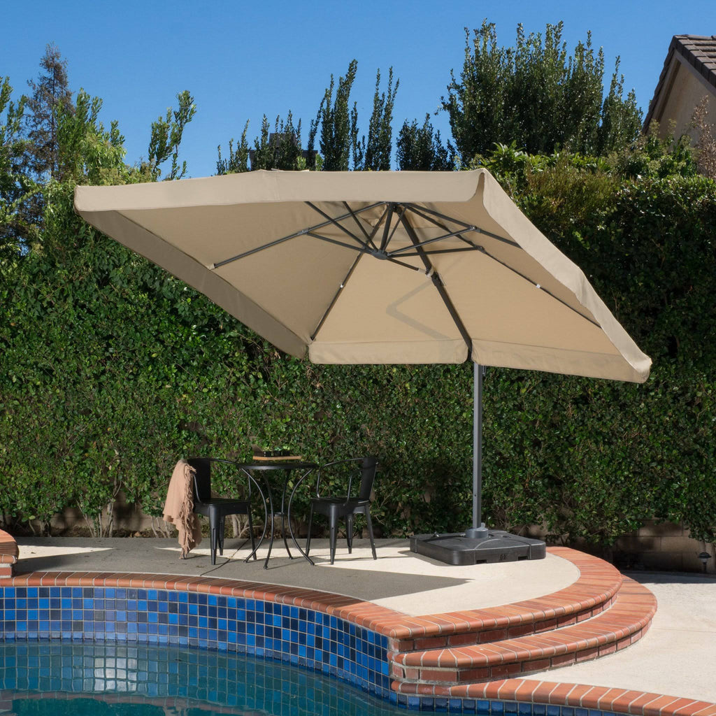 Lavender 9.8-Foot Canopy Umbrella with Base I4462
