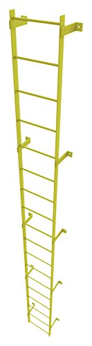 Safety Yellow 8-Rung Fixed Steel Ladder V8223
