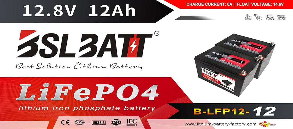 12V 12Amps LiFePO4 Deep Cycle Rechargeable Battery S165491