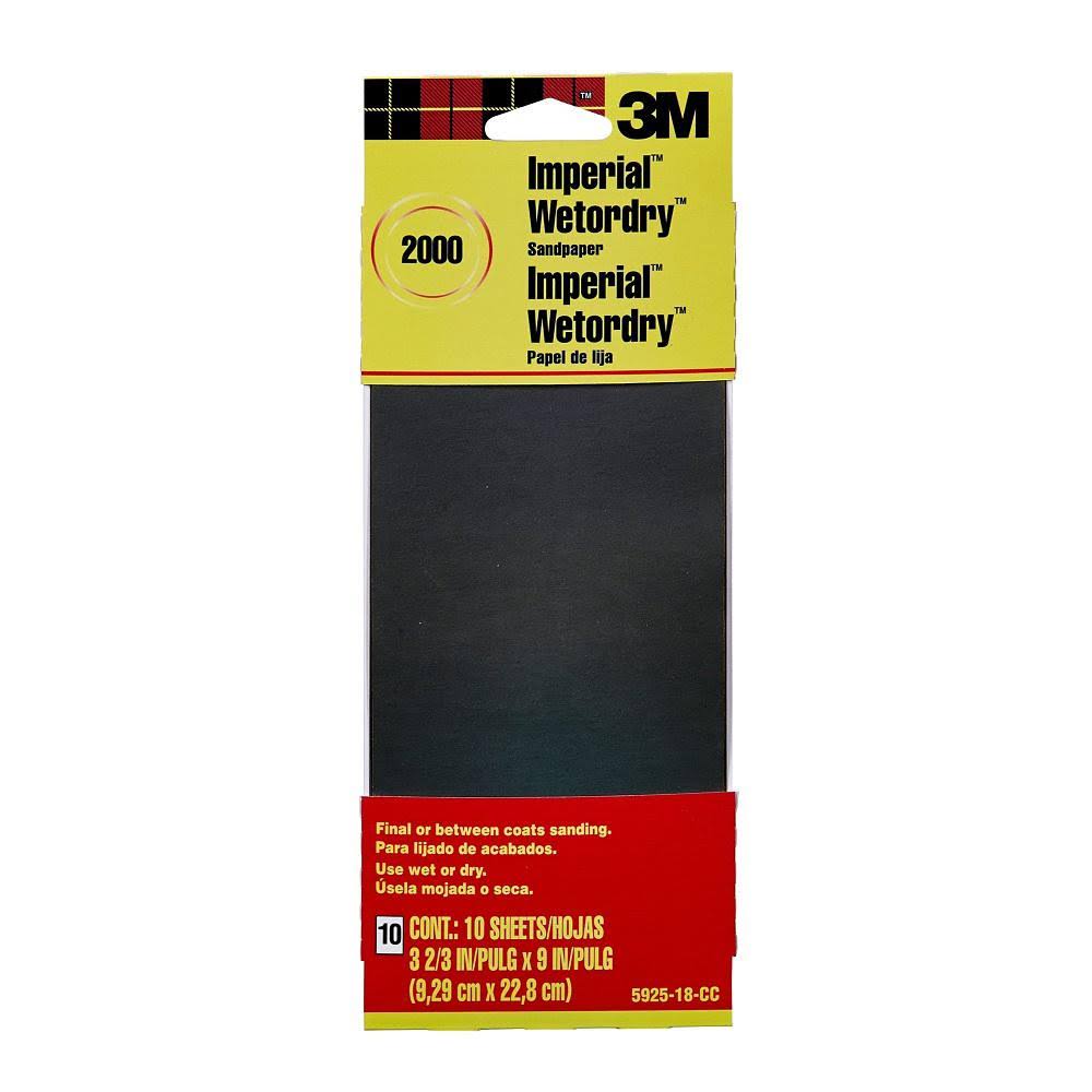 2000 Grit Sandpaper 10-Pack T337