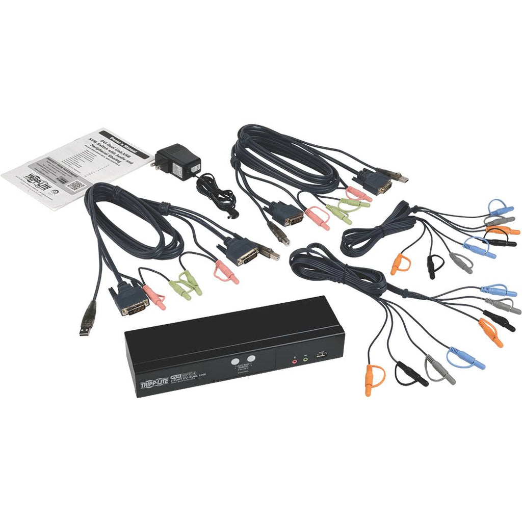 DVI Dual-Link USB KVM Switch with Audio, 2 KVM Ports L836899