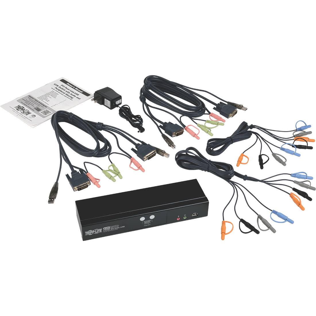 DVI Dual-Link USB KVM Switch with Audio, 2 KVM Ports L836899