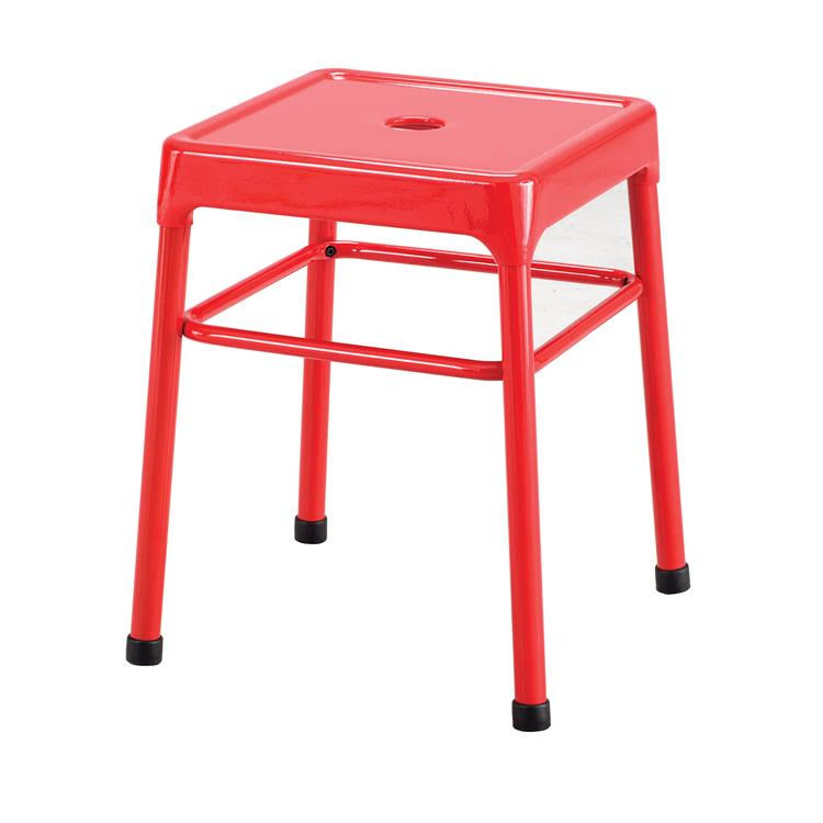 Black Steel Guest Stool Q759125