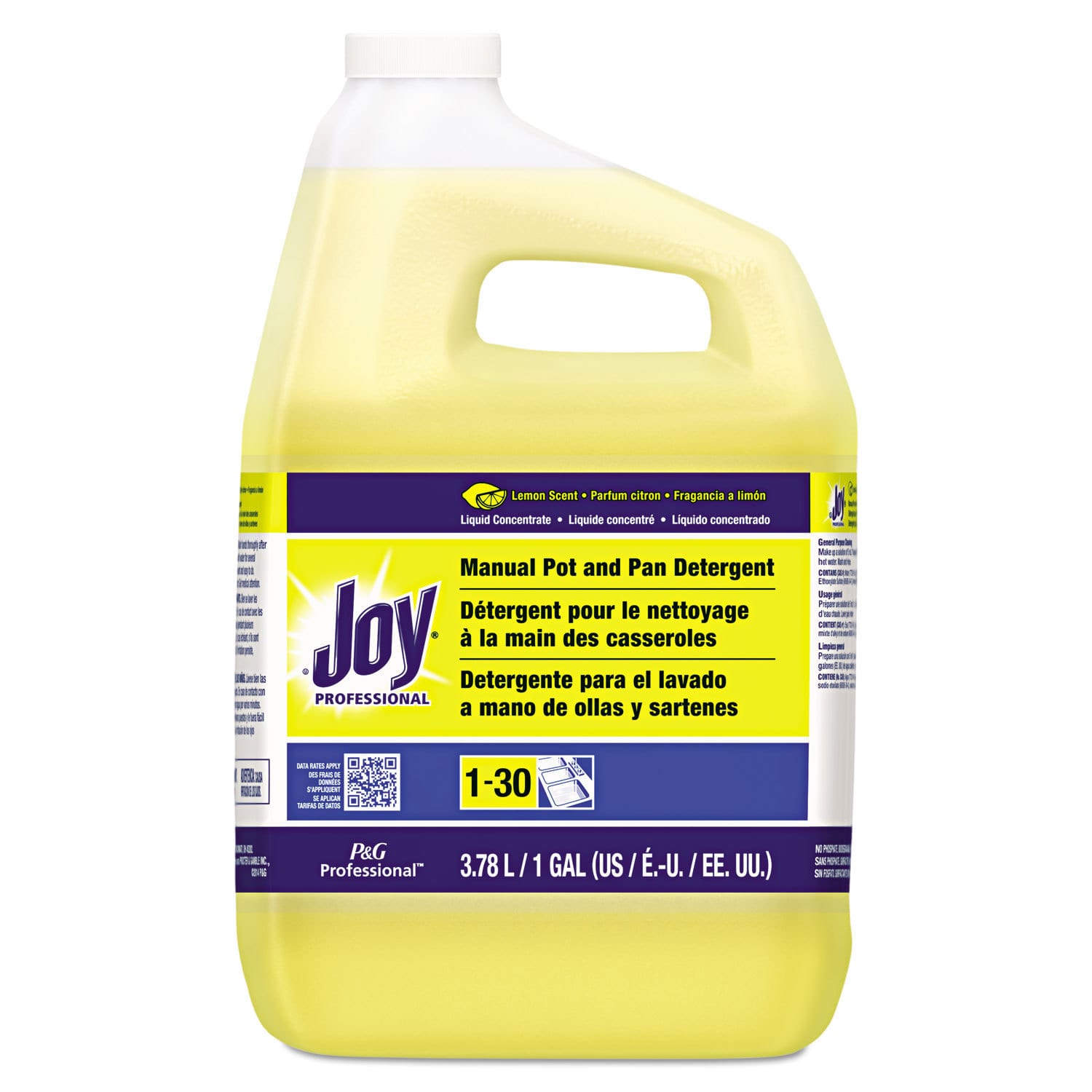 Lemon Scent Liquid Dish Soap, 128 Fluid Ounce E7070