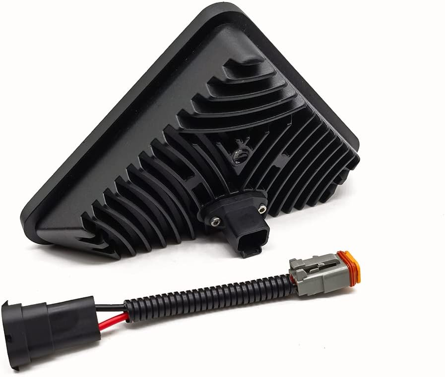 LED Headlight Assembly Kit, Triangle LED Work Light, 12V 30W Flood, Pack of 2 O113
