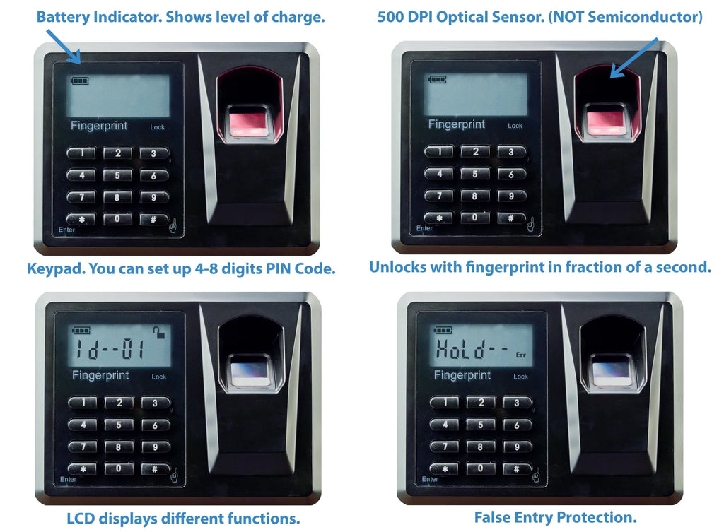 Biometric Fingerprint Laptop Safe V435563