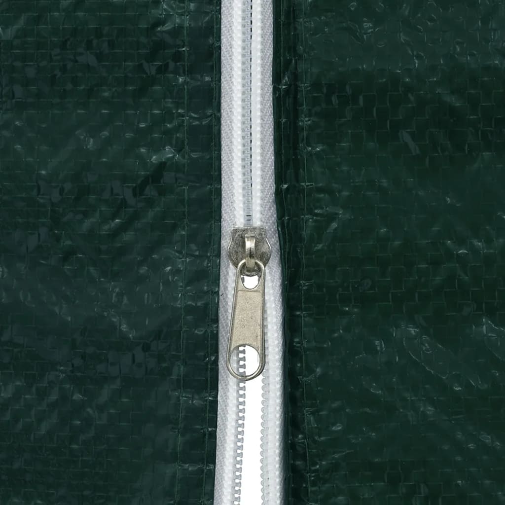Party Tent Sidewall 2 pcs with Zipper PE Green D2589