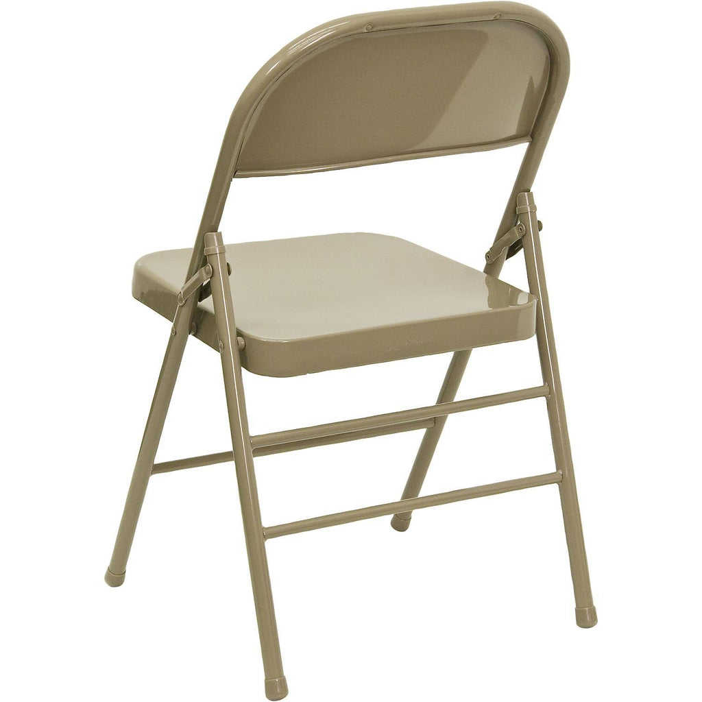 Beige Metal Folding Chairs K166