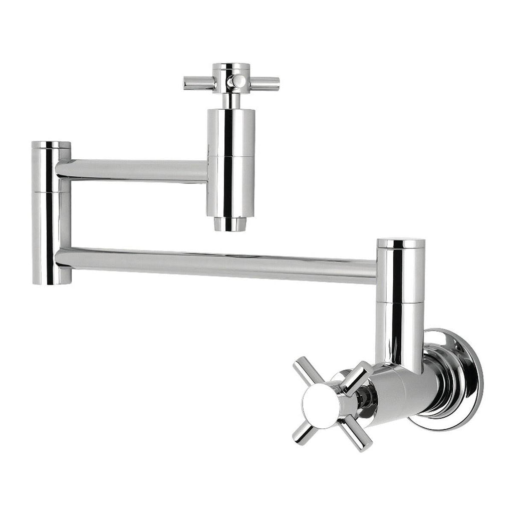 Matte Black Wall Mount Pot Filler Kitchen Faucet V12565