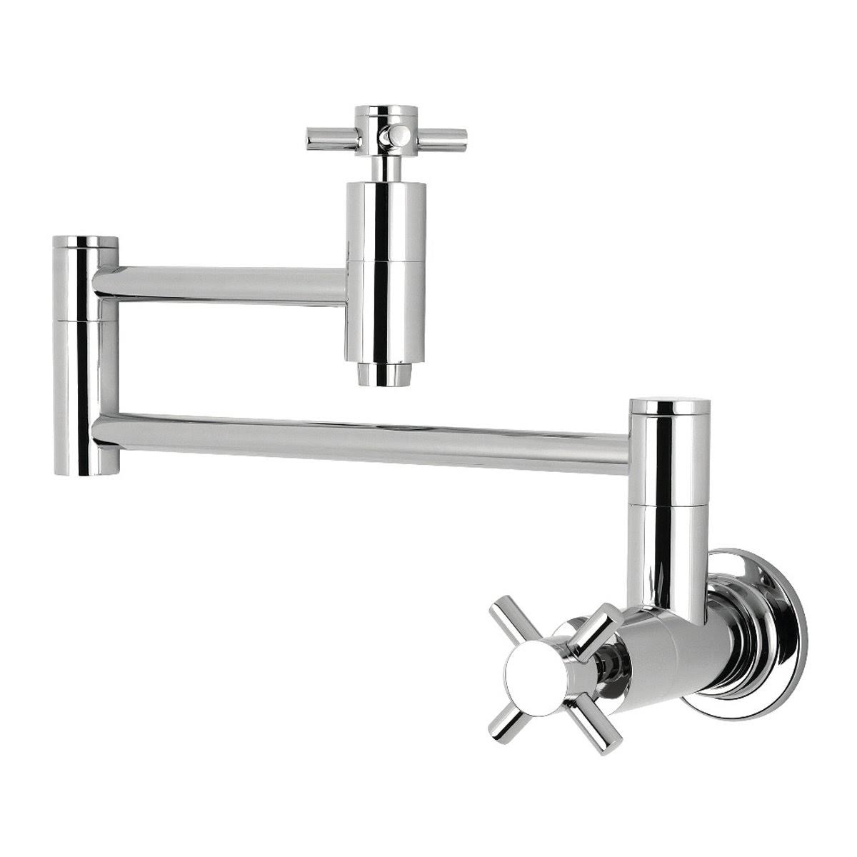 Matte Black Wall Mount Pot Filler Kitchen Faucet V12565