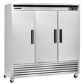 Triple Door Reach-In Freezer, Bottom Mount, 81"W, 72 cu. ft., Stainless Steel R6067