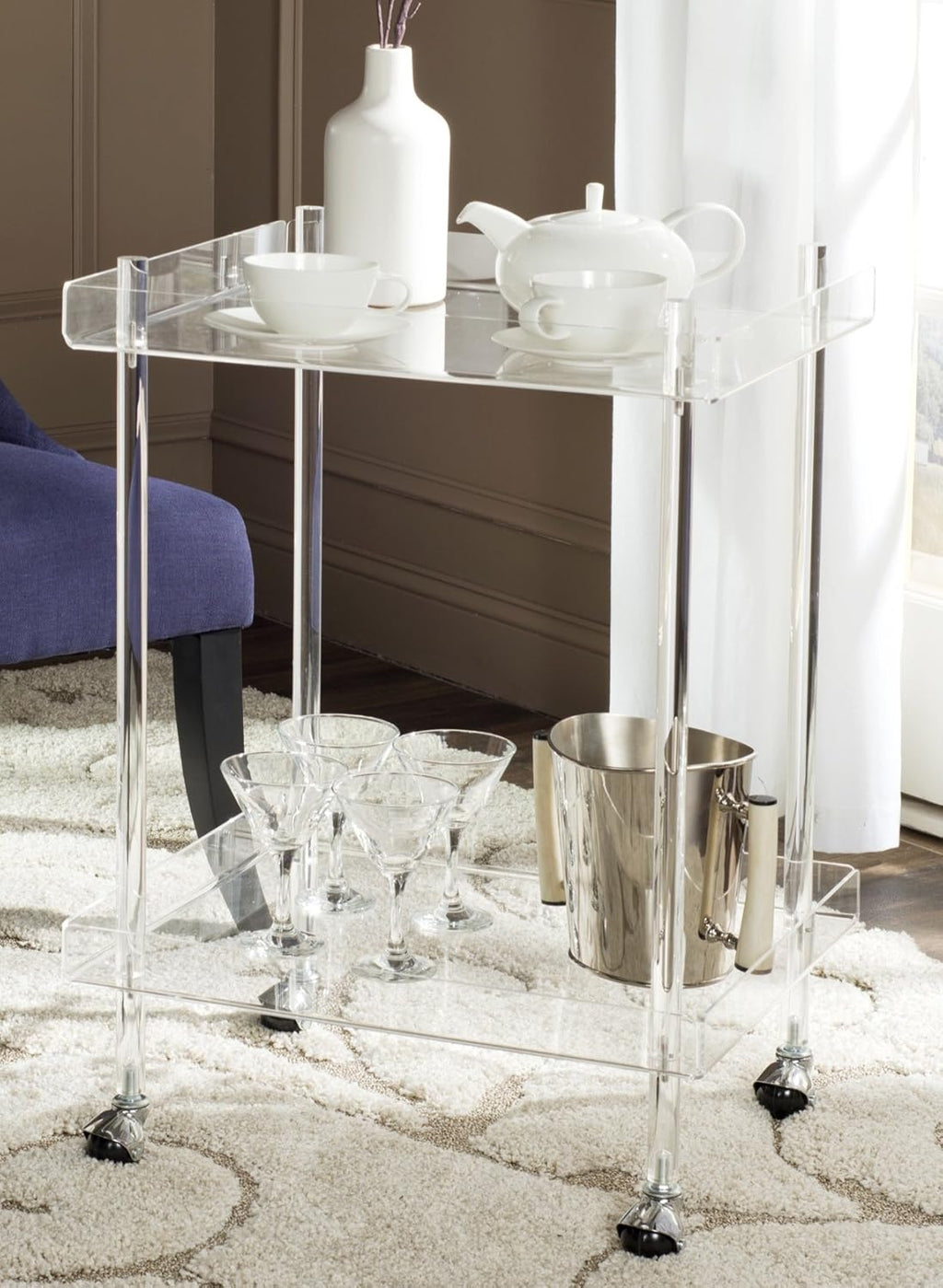 White Kitchen Cart K65449