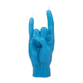 Blue Hand Gesture Candle A9378